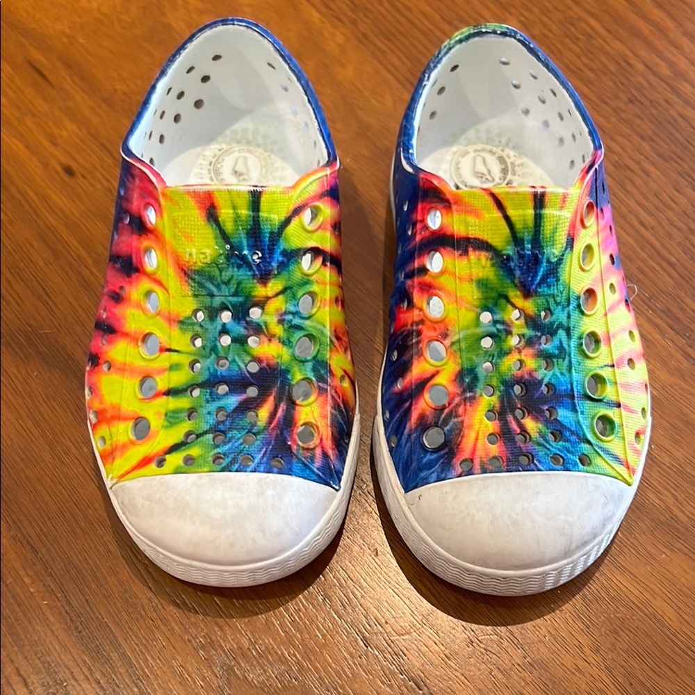 Tie dye Native water Slip-On Shoes